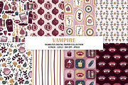 Vampire Seamless Digital Paper, a Pattern Graphic by Alanna Messina Design Co (Thumbnail 1 of 9)