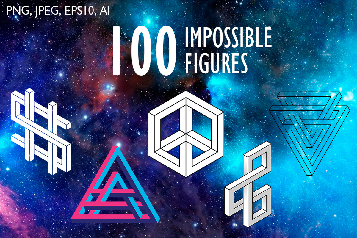 100 impossible figures, an Illustration by Lina_Lisichka (Photo 1 of 11)