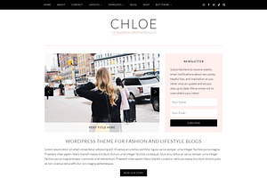 Feminine WordPress Theme | Chloe, a WordPress Template by Hello Chic Designs
