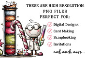 Whimsical Christmas Lab Clipart, an Illustration by OK Design (Thumbnail 4 of 6)