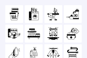 Animated Laundry Flat Icons, a Duotone Icon by Prosymbols (Thumbnail 7 of 9)