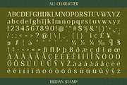 Heidan Stamp, a Serif Font by Craft Supply Co. (Thumbnail 5 of 8)