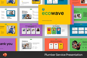 Plumber Service Deck Powerpoint, a Presentation Template by Fit-tee