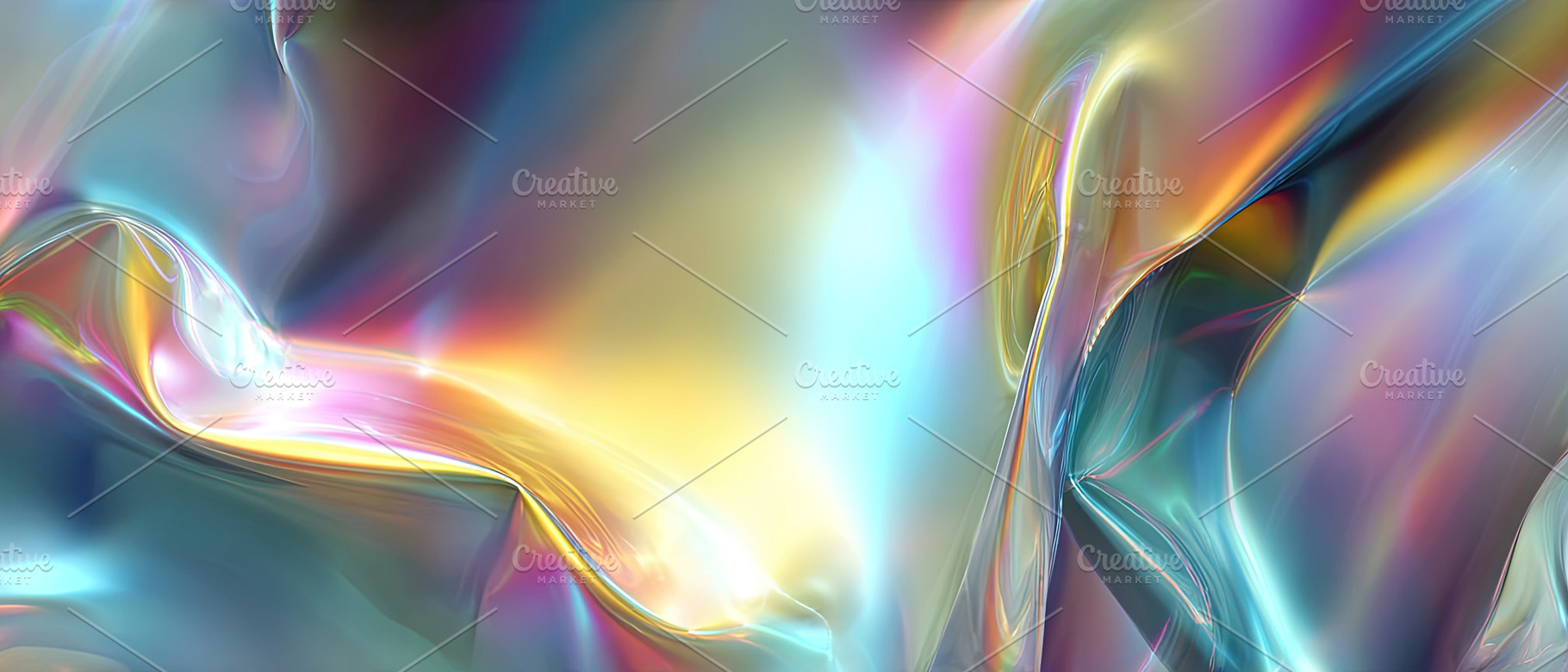 Vibrant abstract background with smooth flowing iridescent color, an Abstract Photo by Ales Munt