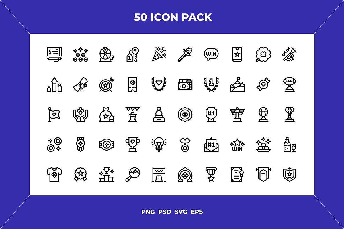 Winning icons, an Outline Icon by Wencory (Photo 1 of 2)