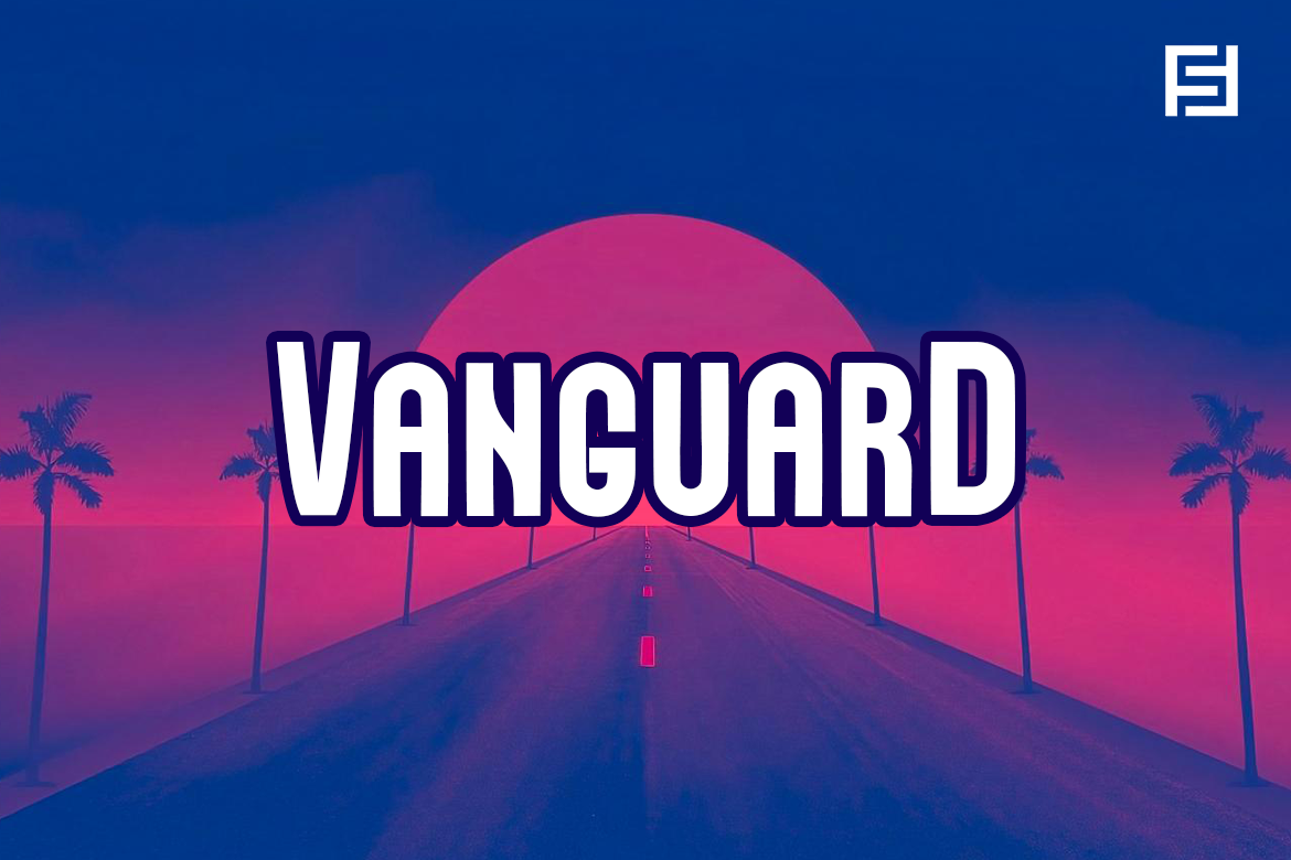 VANGUARD - NeoRetro Display Typeface, a Symbol Font by Designova®