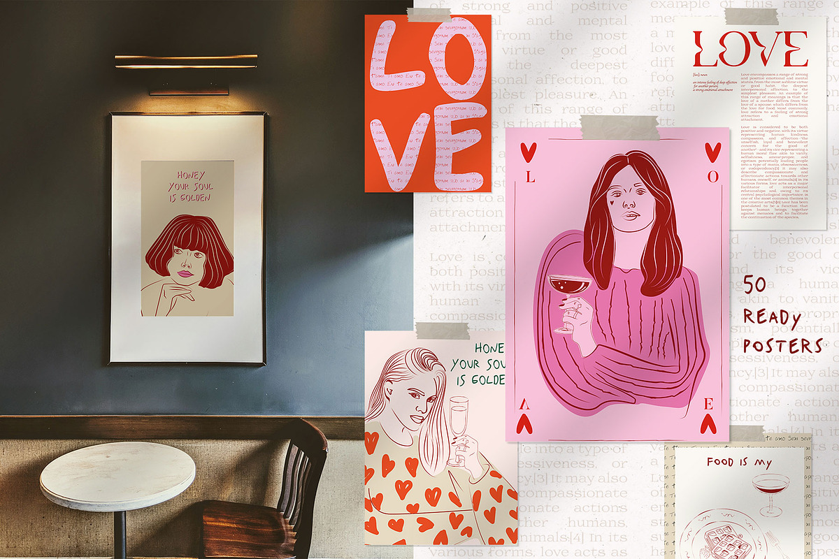 Poster Gallery Bundle, a Decorative Illustration by Mio Buono (Photo 76 of 82)