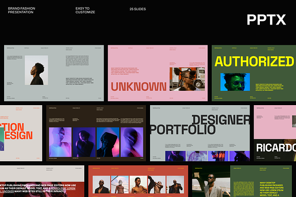 RICARDO - Brand Fashion Powerpoint preview 6