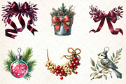 Christmas Tree and Decorations, an Illustration by DreamCafeArt (Thumbnail 2 of 8)