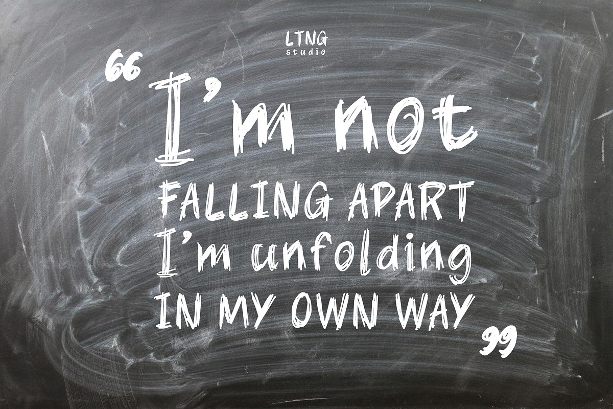Overwhelmed handwritten, a Handwritten Font by LTNG STUDIO (Photo 2 of 9)