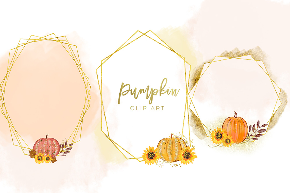 Autumn Graphic Set, Pumpkins Clipart, an Illustration by Sunflower Day Love (Photo 3 of 5)