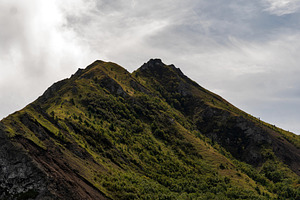 Mountain ridge with rocky slopes, a Nature Photo by Elena Vagengeim