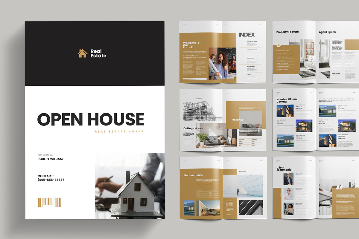 Real Estate Brochure, a Brochure Template by Pixelpick (Photo 1 of 9)