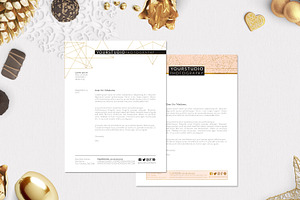 Letterhead Template Minimal Pink