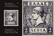 Vintage Postage Stamps Collection, an Object Graphic by pixelbuddha.net (Thumbnail 2 of 6)