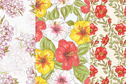 Hand Drawn Floral Vector Patterns, a Pattern Graphic by MeadowFox (Thumbnail 8 of 8)