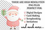 Watercolor Cute Christmas Clipart Bu, an Illustration by Daily.Designs (Thumbnail 2 of 5)