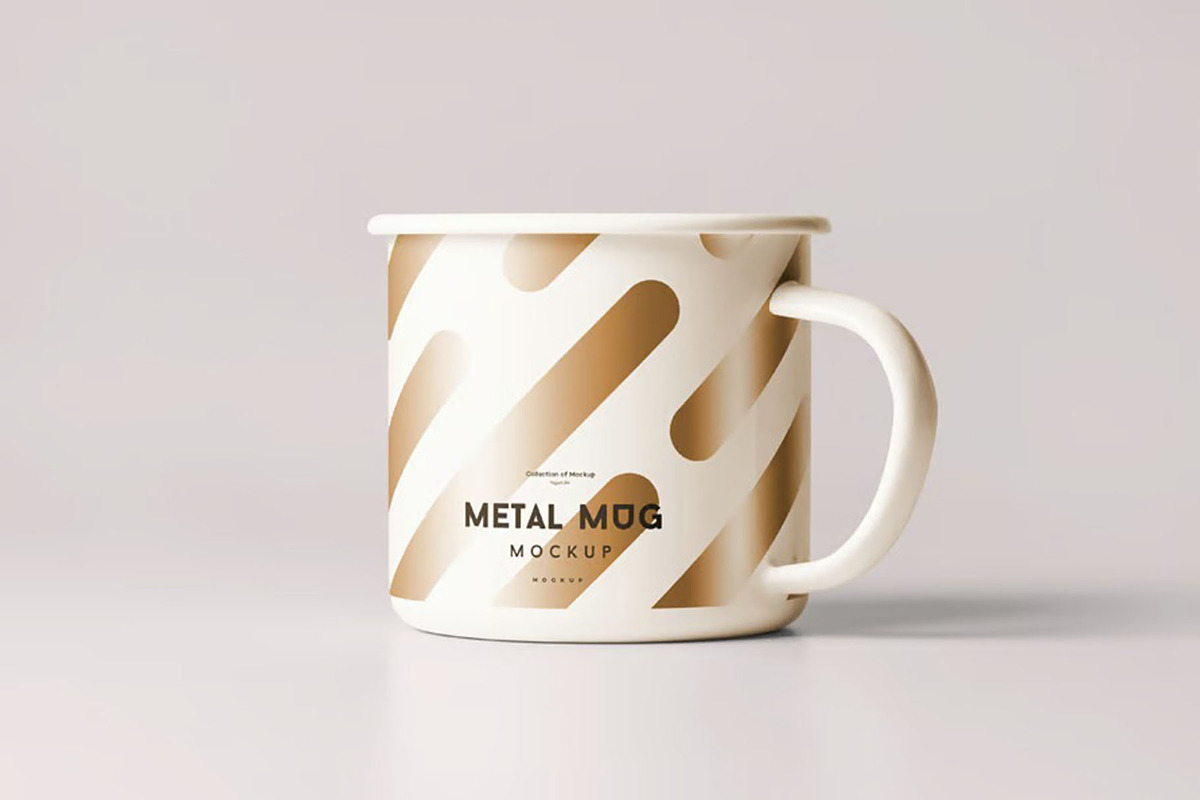 Metal Mug Mock-up, a Cups & Container Mockup by zippypixelstudio (Photo 2 of 16)