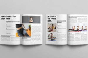 Yoga Digital Magazine Layout Design