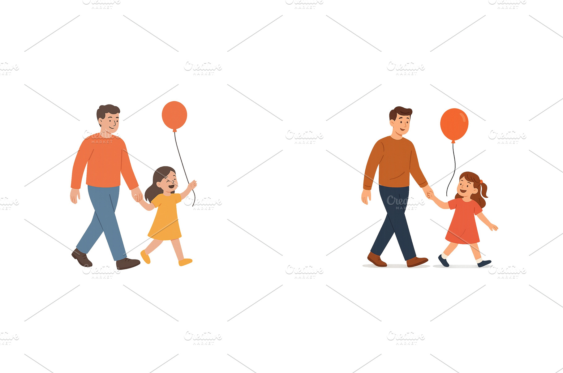 Joyful moments of a father and, a Nature Photo by ZinetroN