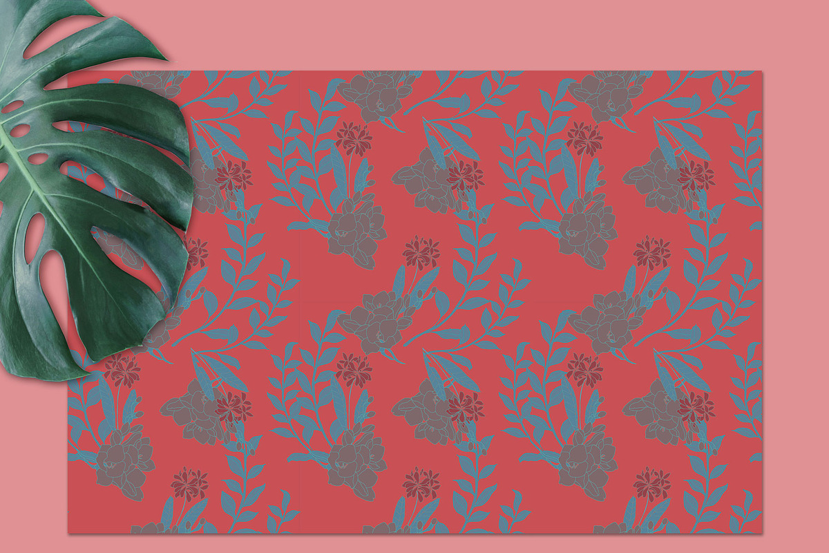 20JPG/EPS Tropical floral pattern, a Pattern Graphic by Theraphosath (Photo 26 of 30)
