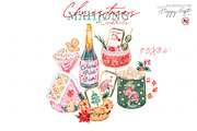 Christmas Mahjong Cocktails, a Decorative Illustration by TheHappyGiftArt (Thumbnail 3 of 10)