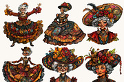 Old Victorian Ladies Clipart Bundle, a Person Illustration by Design Scotch (Thumbnail 5 of 8)