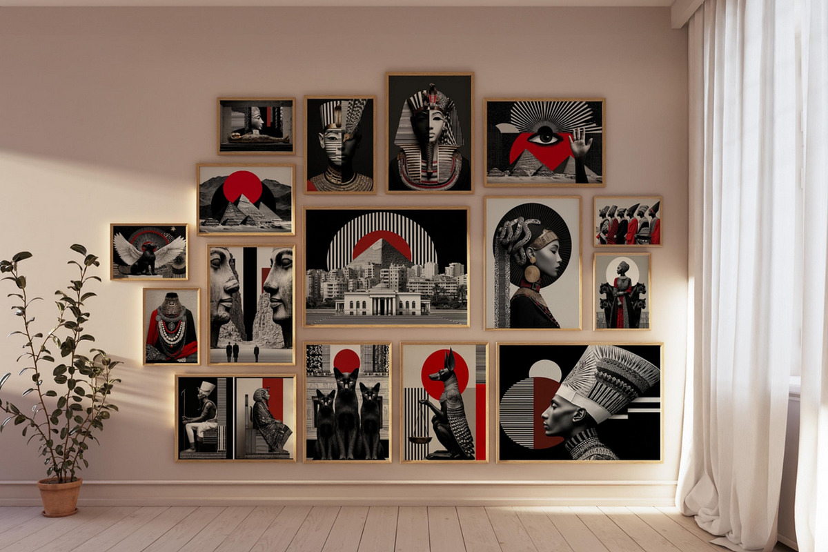 Soul of Egypt Wall Art Collection, a Decorative Illustration by PrintablesByFranklyn (Photo 2 of 9)