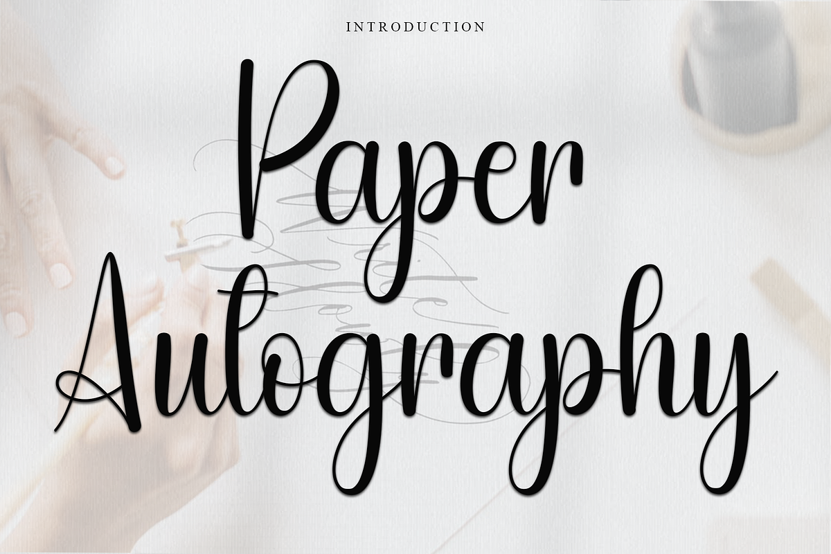 Paper Autography, a Handwritten Font by FreshTypeINK (Photo 1 of 8)