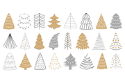Christmas Trees Illustrations, a Seasonal Illustration by Anna Studio (Thumbnail 10 of 12)