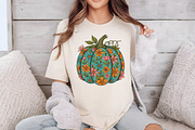 Floral Boho Fall Pumpkin Autumn PNG, an Illustration by Dream Creation (Thumbnail 2 of 5)