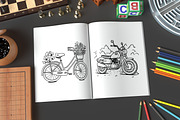 Coloring Page Kids Cute Transport, a Technology Illustration by MuzaArtStudio (Thumbnail 3 of 4)