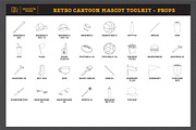 Retro Cartoon Mascot Toolkit, a Brush Add-On by Brian Ritter Design (Thumbnail 13 of 13)
