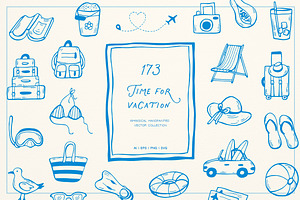 Time For Vacation Whimsical Set