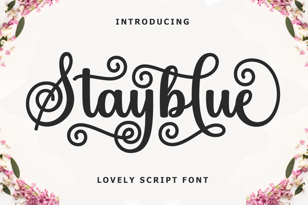 Stayblue | Script Font, a Script Font by Rastype (Photo 1 of 6)