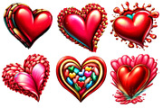 Valentine Day Hearts Clipart, an Illustration by Designworld (Thumbnail 4 of 4)