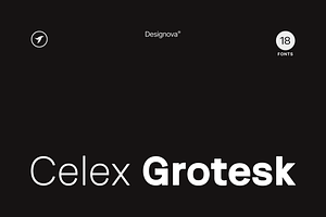 CELEX GROTESK - Modern Font Family, a Sans Serif Font by Designova®