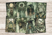 Green Witch Junk Journal Paper, a Person Illustration by GlamArtZhanna (Thumbnail 7 of 10)