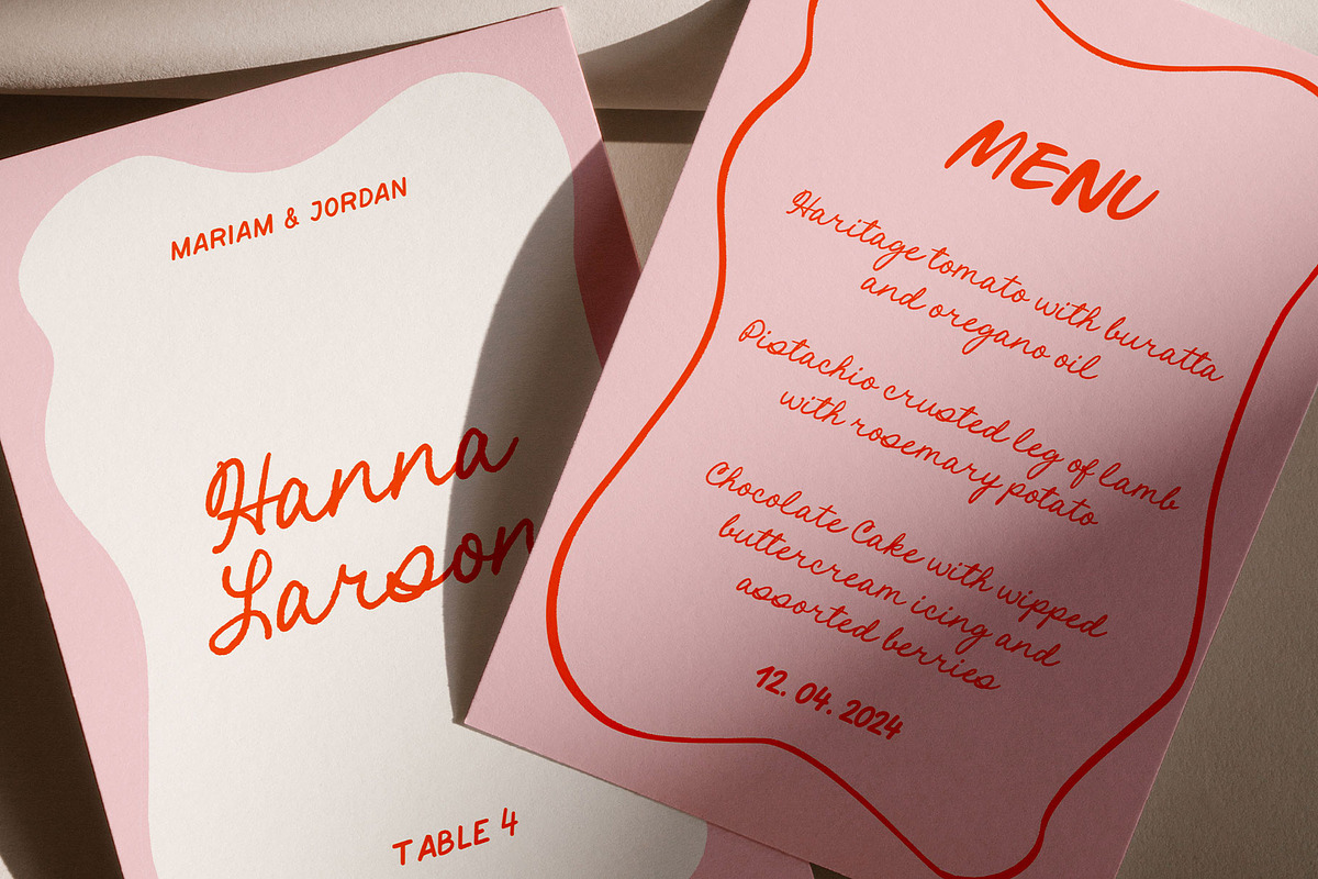 Bois de Jasmin Wedding Font Duo, a Script Font by Calamar Studio (Photo 13 of 18)