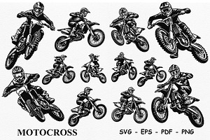 Motocross, an Object Illustration by DevantCreate