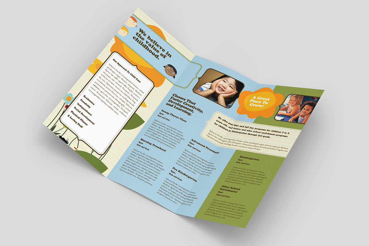 Preschool Brochure Template, a Brochure Template by StockLayouts (Photo 2 of 4)