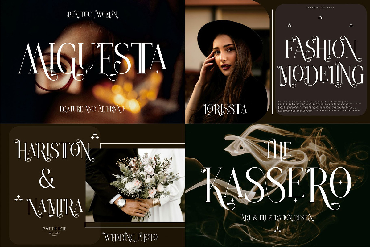 MODERN FONT BUNDLE, a Serif Font by Alfinart (Photo 8 of 15)