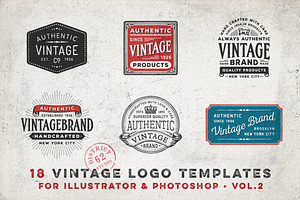 VINTAGE LOGO TEMPLATES Vol. 2