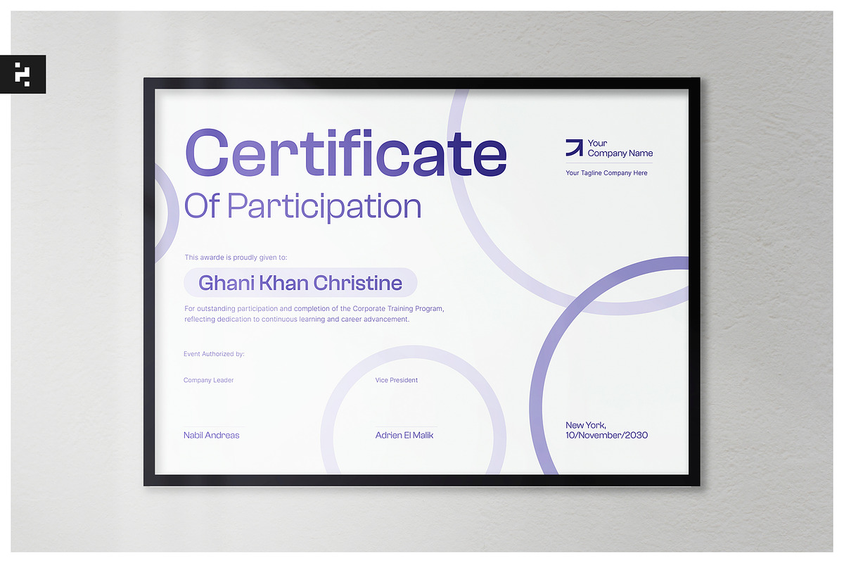 Training Program Certificate, a Stationery Template by Neermana (Photo 1 of 4)