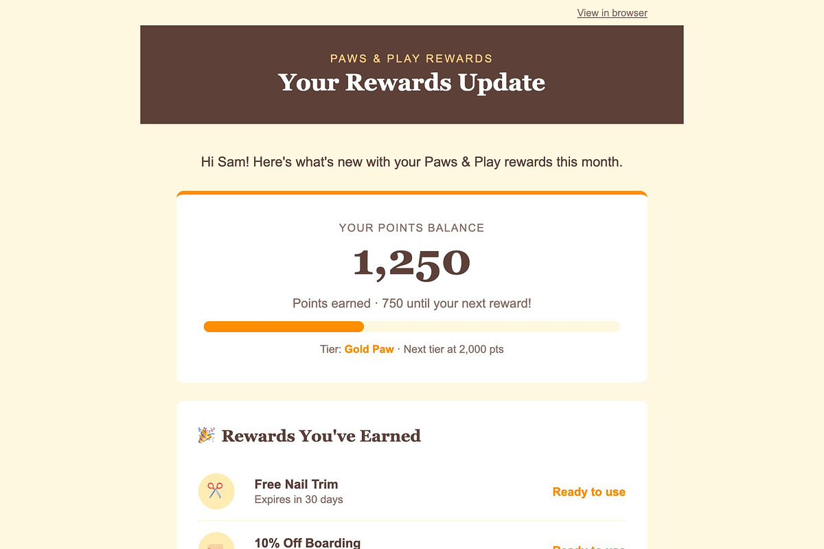 Pet Services Email Kit — 4 Emails, an Email Template by Art Club (Photo 3 of 3)