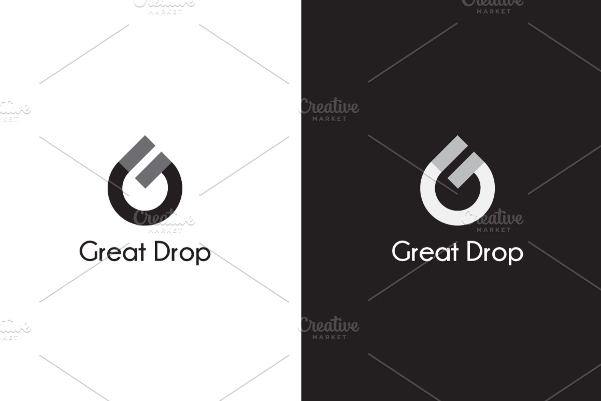 Great Drop - Letter G Logo, a Branding & Logo Template by Sahade Studio (Photo 3 of 4)