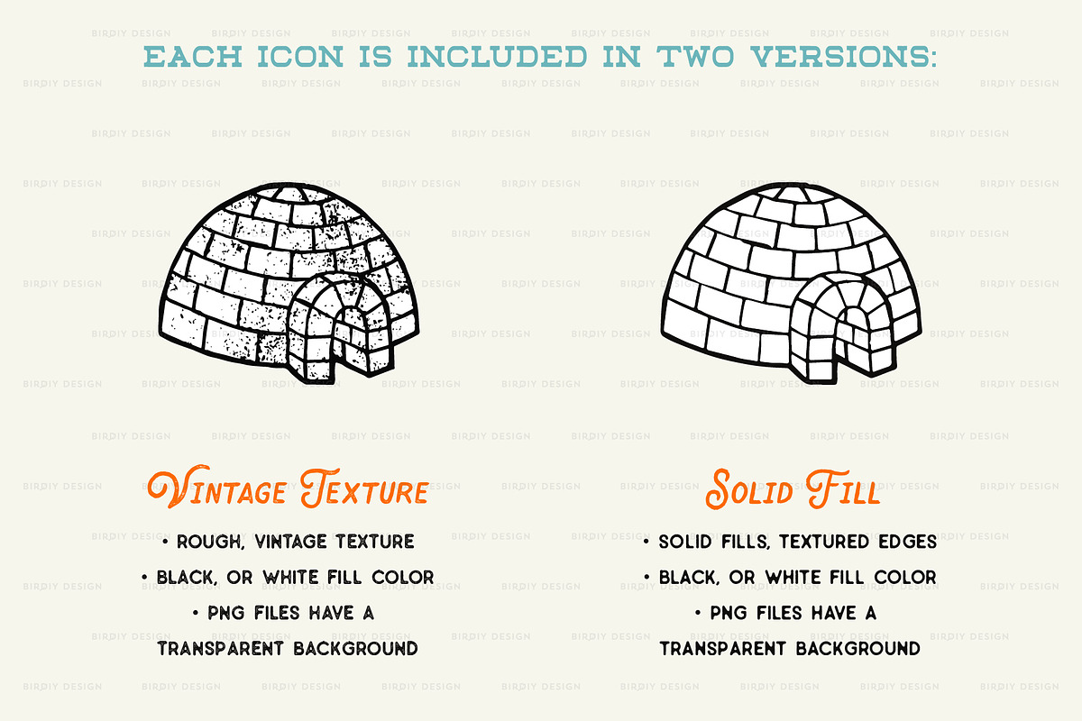 Winter Wonderland Icons, a Solid Icon by BirDIY Design (Photo 7 of 12)