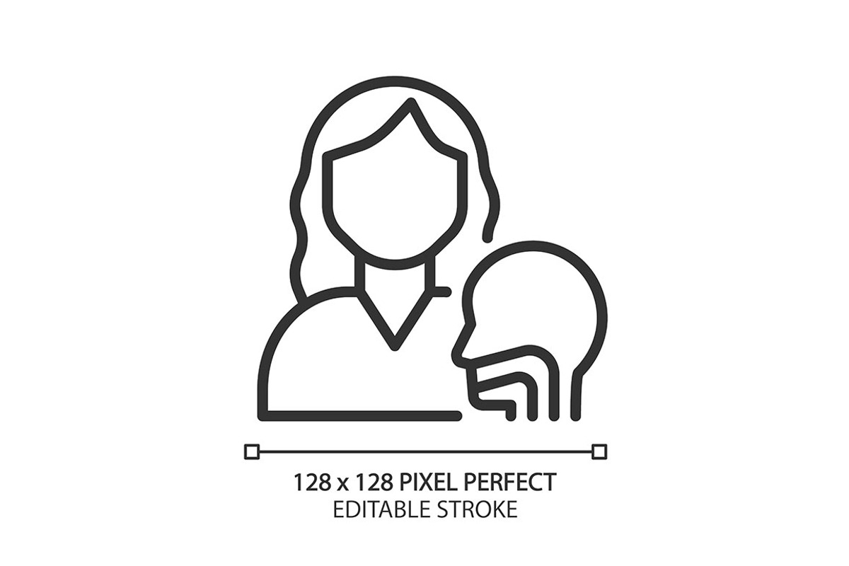 Otorhinolaryngology pixel perfect, an Outline Icon by IMG Visuals