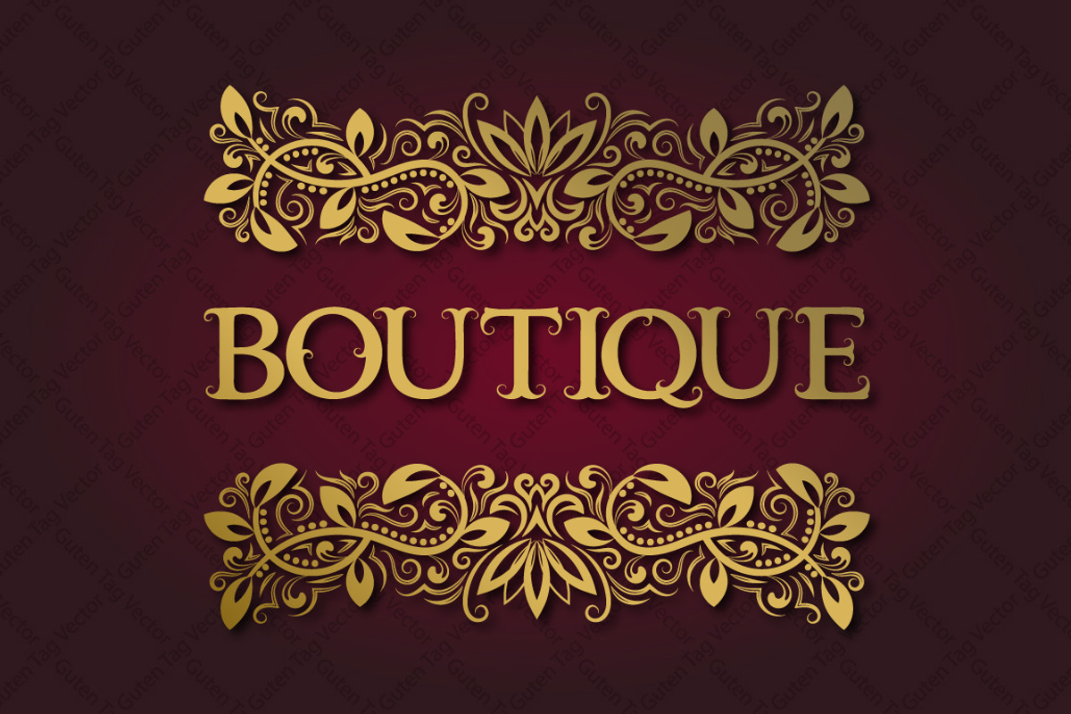 Vintage font with curls preview 2