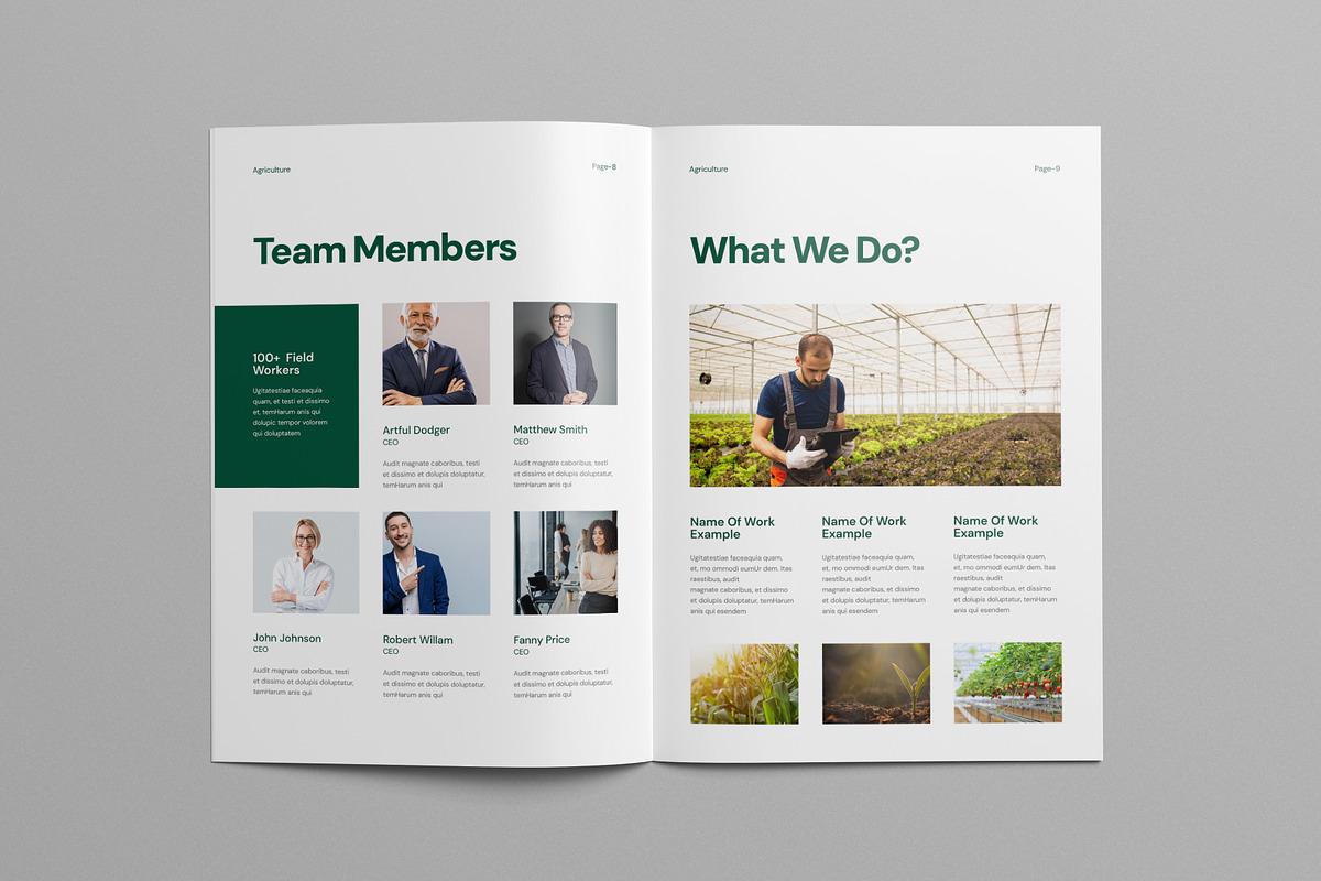 Agriculture Brochure Template, a Brochure Template by Pixelpick (Photo 5 of 9)